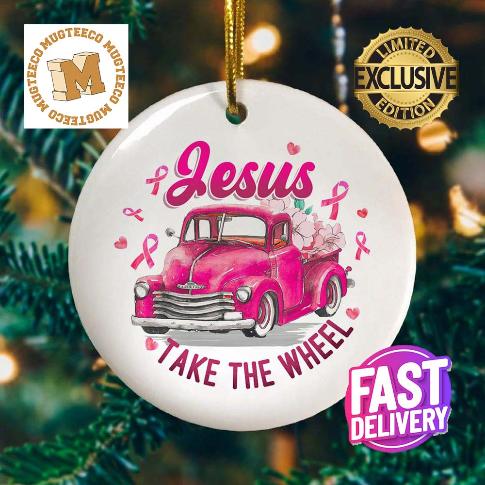 Jesus Take The Wheel Breast Cancer Awareness Keepsake - Adult & Kids T-Shirts, Sweatshirts & Hoodies apparel design preview 1