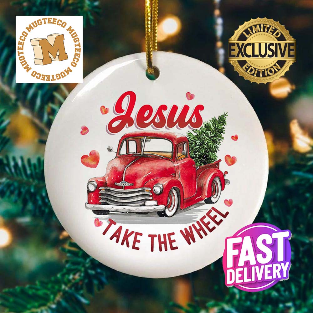 Jesus Take The Wheel Ornament Keepsake 2023 Christmas - Adult & Kids T-Shirts, Sweatshirts & Hoodies apparel design preview 1