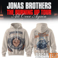 Jonas Brothers The Burning Up Tour 2026 - Adult & Kids T-Shirts, Sweatshirts & Hoodies apparel design preview 1