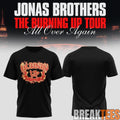 Jonas Brothers The Burning Up Tour 2026 - Adult & Kids T-Shirts, Sweatshirts & Hoodies apparel design preview 1