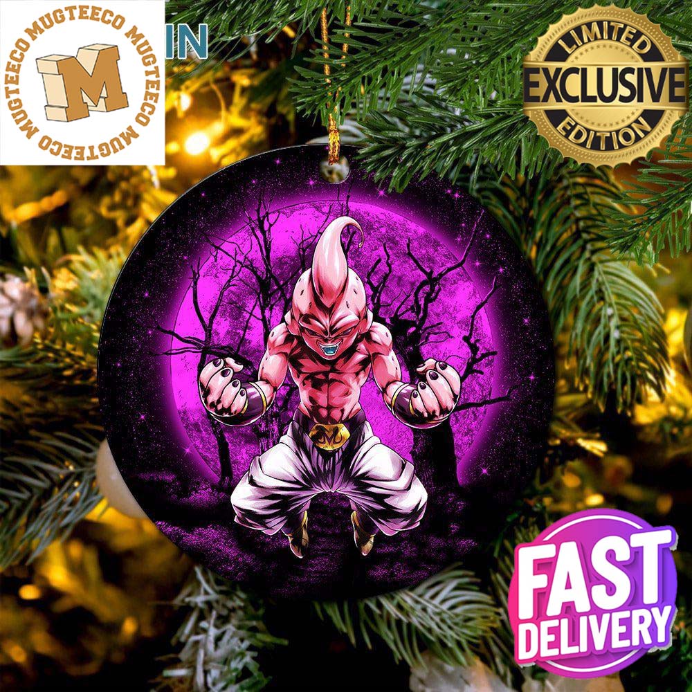 Kid Buu Dragonball Moonlight Christmas Decorations - Adult & Kids T-Shirts, Sweatshirts & Hoodies apparel design preview 1