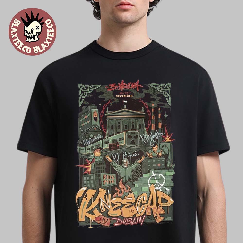 Kneecap Dublin Ireland 2025 Event Poster At 3 Arena - Adult & Kids T-Shirts, Sweatshirts & Hoodies apparel design preview 1