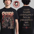 Kreator Krushers Of The World Merch Seven Serpents - Adult & Kids T-Shirts, Sweatshirts & Hoodies apparel design preview 1