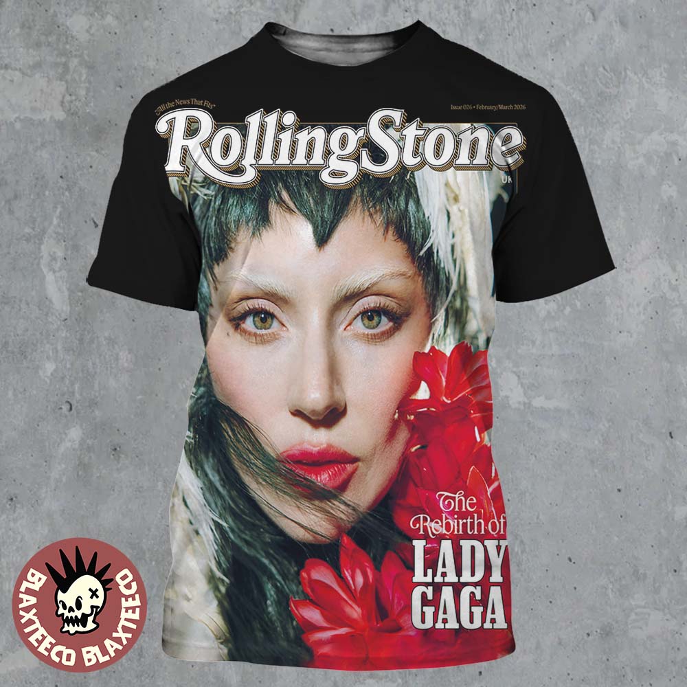 Lady Gaga On The Cover Of Rolling Stone UK Magazine - Adult & Kids T-Shirts, Sweatshirts & Hoodies apparel design preview 1