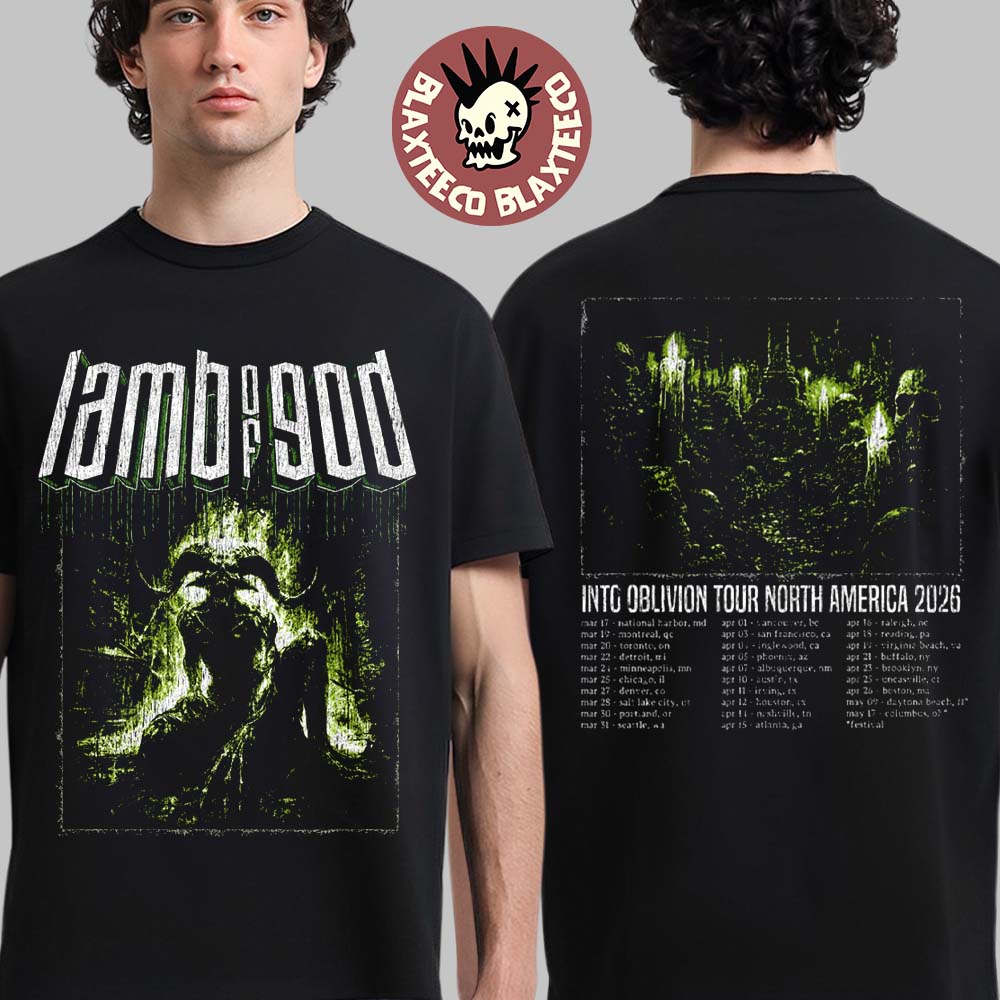Lamp Of God Into Oblivion Tour North America 2026 - Adult & Kids T-Shirts, Sweatshirts & Hoodies apparel design preview 1