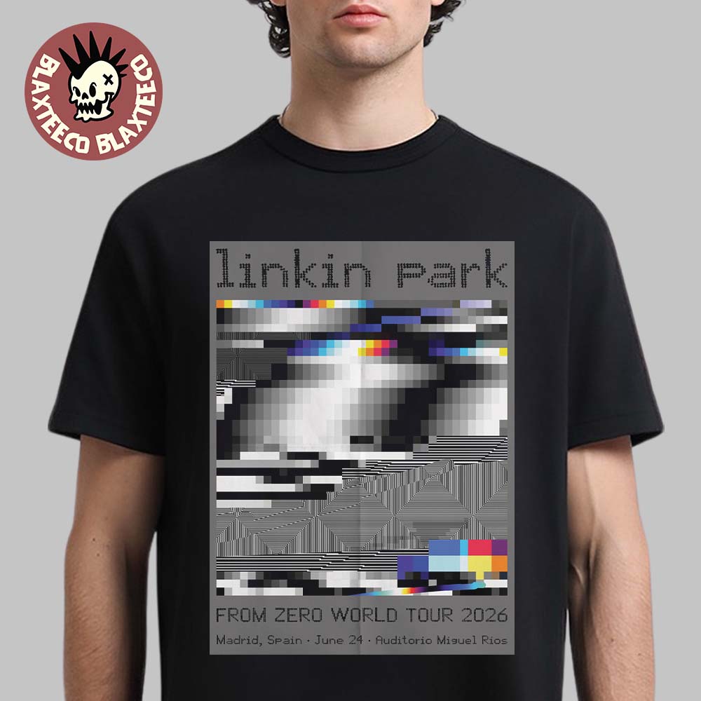 Linkin Park From Zero 2026 Tour Madrid Spain Night 2 - Adult & Kids T-Shirts, Sweatshirts & Hoodies apparel design preview 1