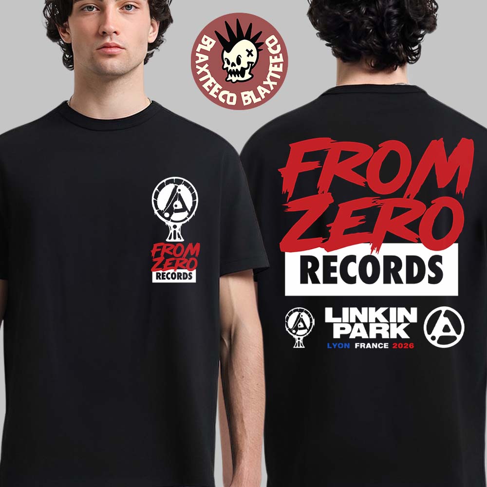 Linkin Park From Zero Records Lyon France 2026 Pop Up - Adult & Kids T-Shirts, Sweatshirts & Hoodies apparel design preview 1