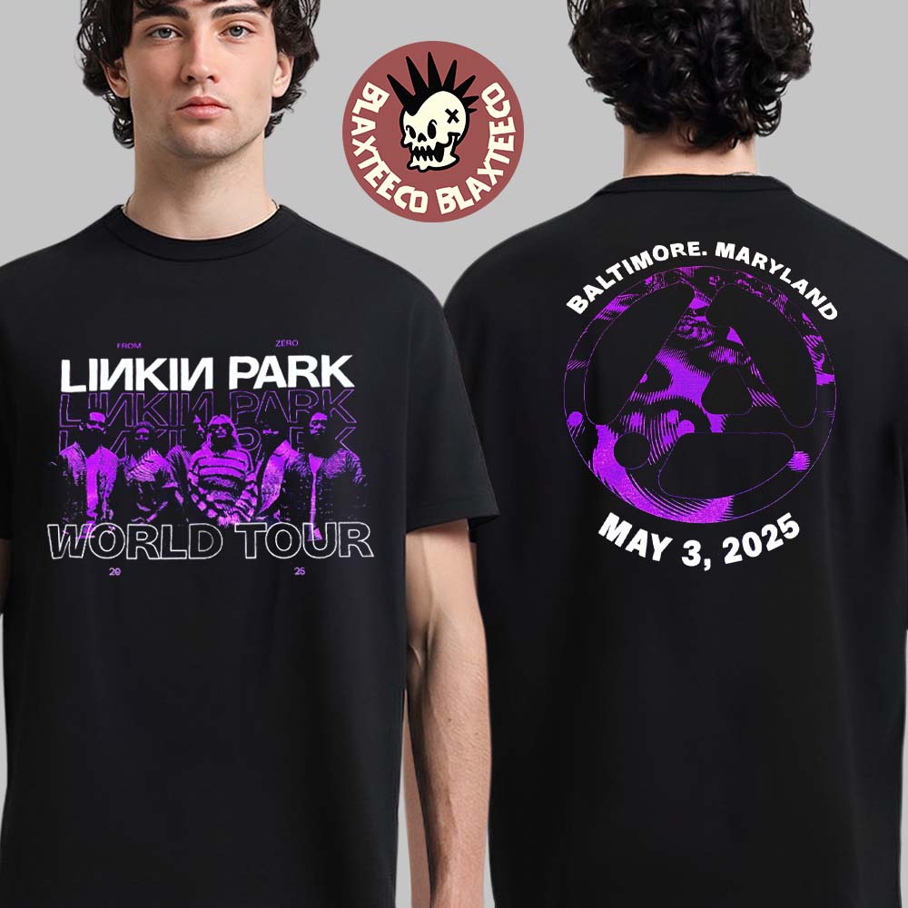 Linkin Park From Zero World Tour 2025 Baltimore - Adult & Kids T-Shirts, Sweatshirts & Hoodies apparel design preview 1