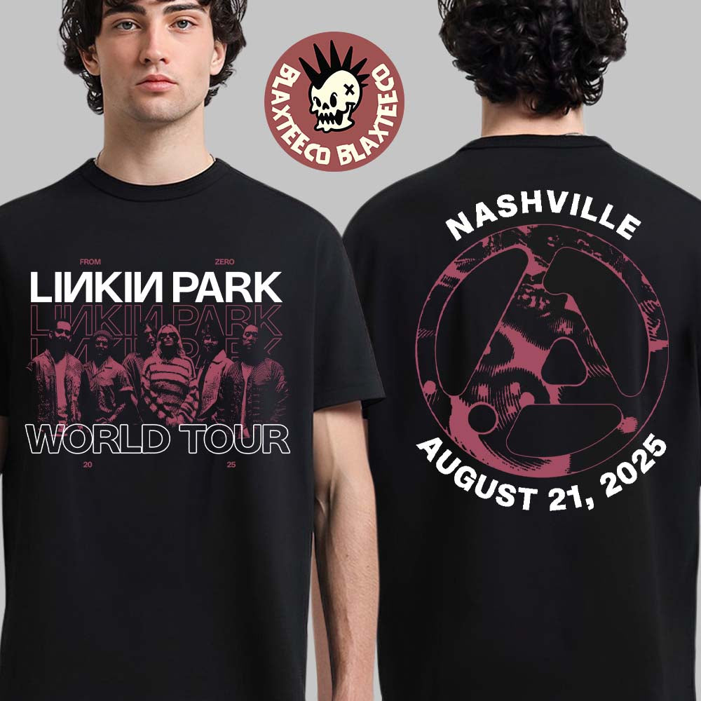 Linkin Park From Zero World Tour 2025 Nashville TN - Adult & Kids T-Shirts, Sweatshirts & Hoodies apparel design preview 1