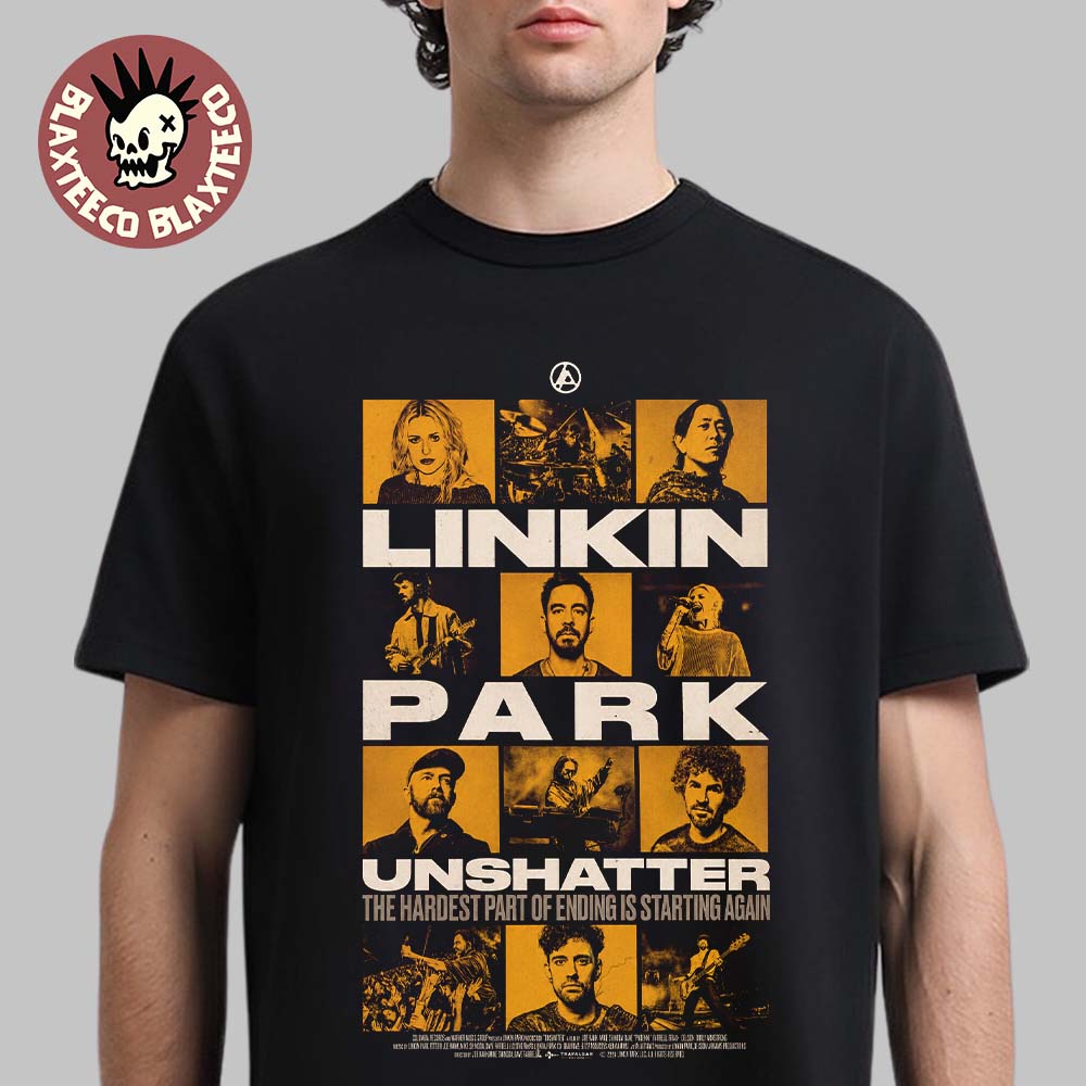 Linkin Park Unshatter Movie Poster The Hardest Part - Adult & Kids T-Shirts, Sweatshirts & Hoodies apparel design preview 1
