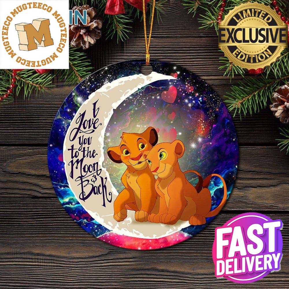 Lion King Simba Nala Love You To The Moon And Back - Adult & Kids T-Shirts, Sweatshirts & Hoodies apparel design preview 1