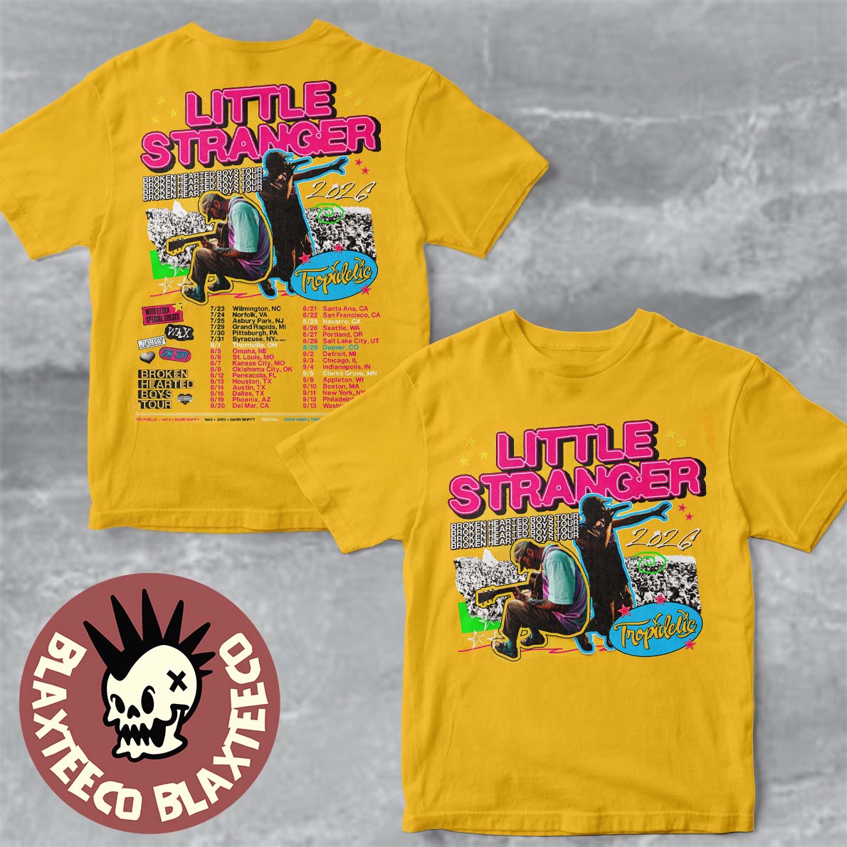Little Stranger Broken Hearted Boys Tour 2026 North - Adult & Kids T-Shirts, Sweatshirts & Hoodies apparel design preview 1