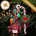 Los Angeles Angels MLB Grinch Candy Cane Personalized - Adult & Kids T-Shirts, Sweatshirts & Hoodies apparel design preview 1