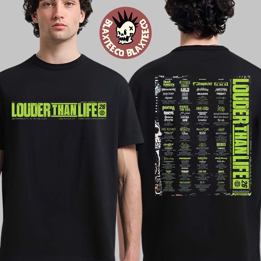 Louder Than Life 2026 Full Lineup For Festival In - Adult & Kids T-Shirts, Sweatshirts & Hoodies apparel design preview 1
