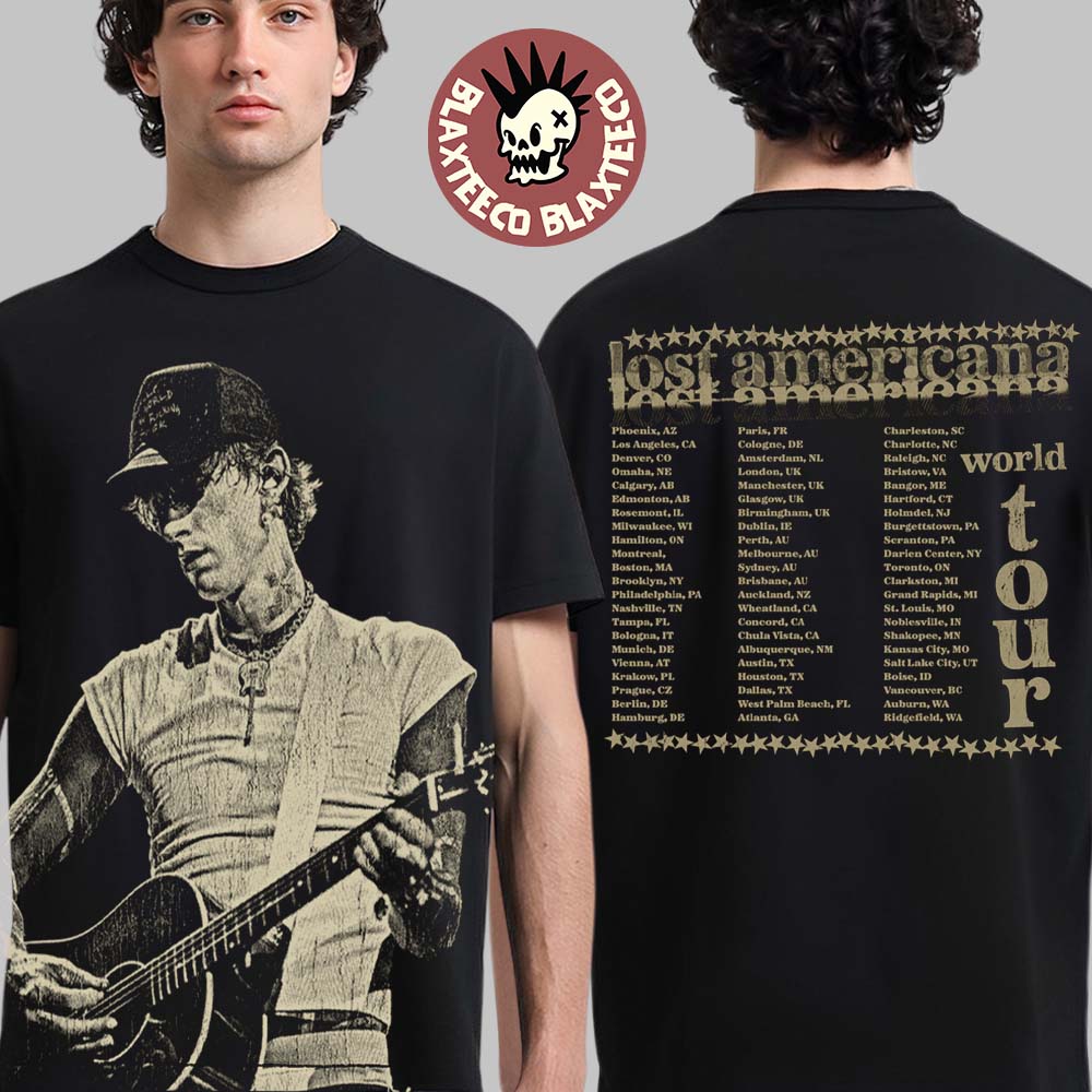 Machine Gun Kelly MGK Lost Americana World Tour 2026 - Adult & Kids T-Shirts, Sweatshirts & Hoodies apparel design preview 1