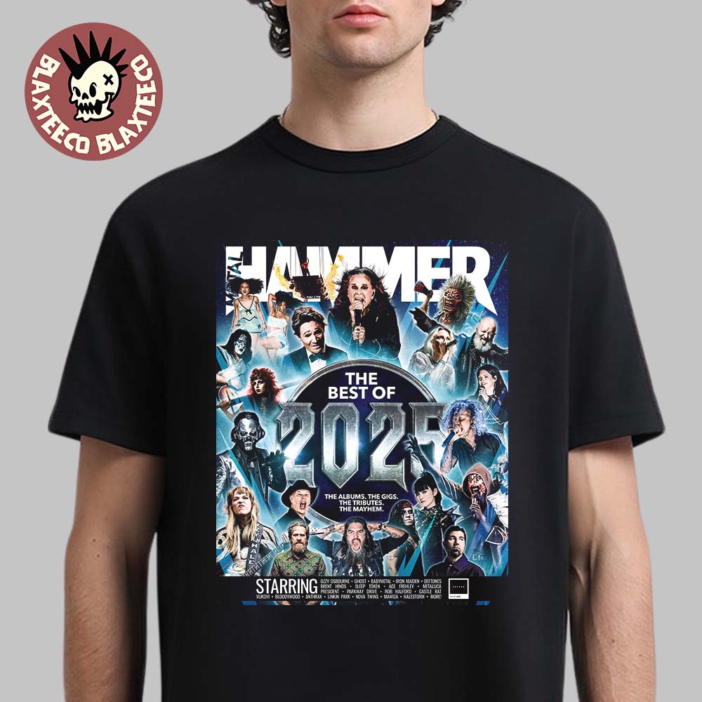 Metal Hammer UK The Best Of 2025 End Year Issue Cover - Adult & Kids T-Shirts, Sweatshirts & Hoodies apparel design preview 1
