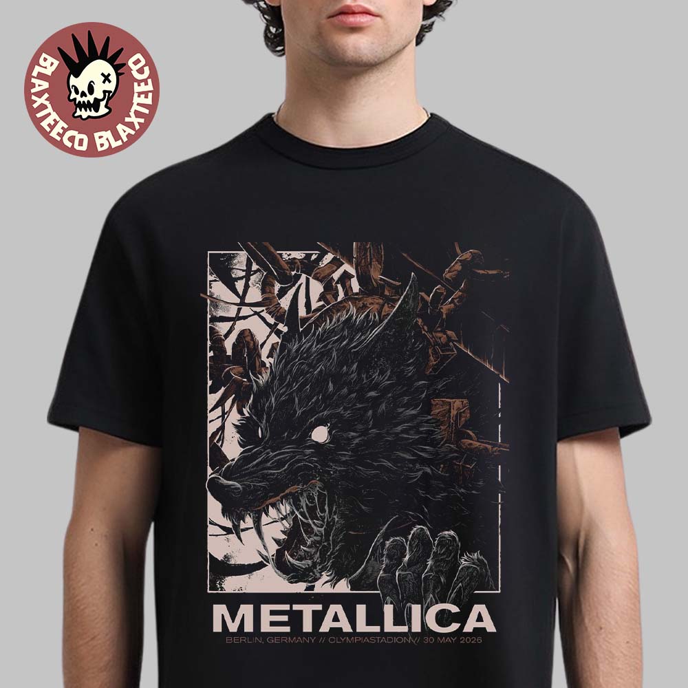 Metallica M72 Berlin Germany 2026 Pop Up Shop Poster - Adult & Kids T-Shirts, Sweatshirts & Hoodies apparel design preview 1