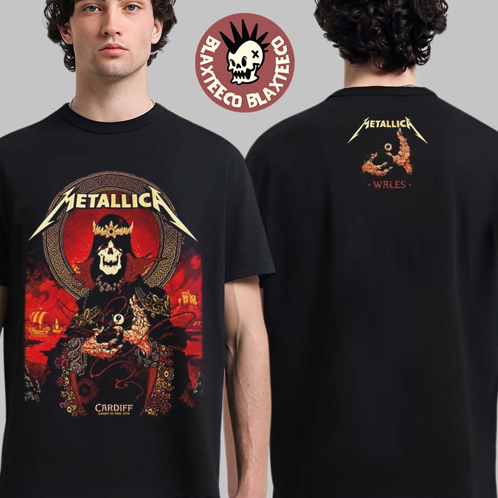 Metallica M72 Cardiff Wales 2026 Pop Up Shop Merch At - Adult & Kids T-Shirts, Sweatshirts & Hoodies apparel design preview 1