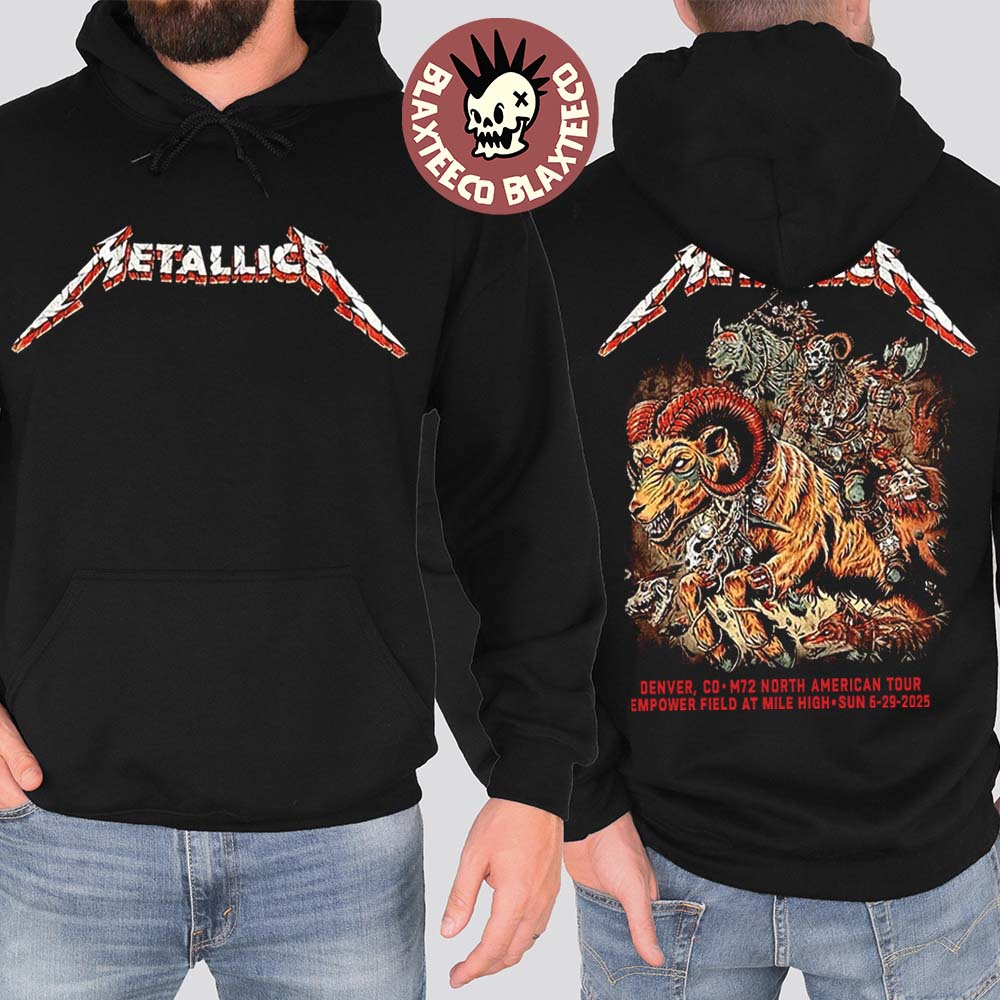 Metallica M72 Denver 2025 Night 2 Venue Merch In - Adult & Kids T-Shirts, Sweatshirts & Hoodies apparel design preview 1