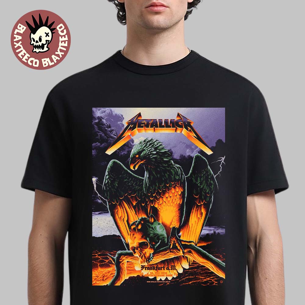 Metallica M72 Frankfurt 2026 Night 2 Venue Poster At - Adult & Kids T-Shirts, Sweatshirts & Hoodies apparel design preview 1