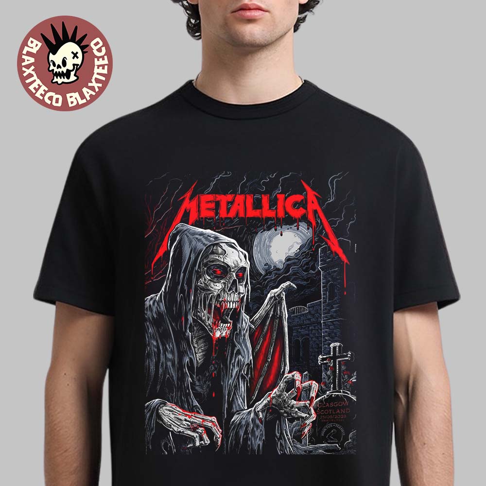 Metallica M72 Glasgow Scotland 2026 Pop Up Shop - Adult & Kids T-Shirts, Sweatshirts & Hoodies apparel design preview 1
