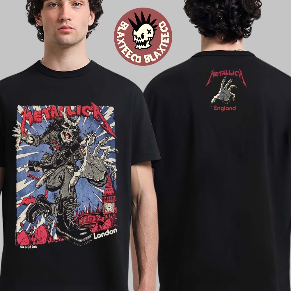 Metallica M72 London UK 2026 Pop Up Shop Merch At - Adult & Kids T-Shirts, Sweatshirts & Hoodies apparel design preview 1