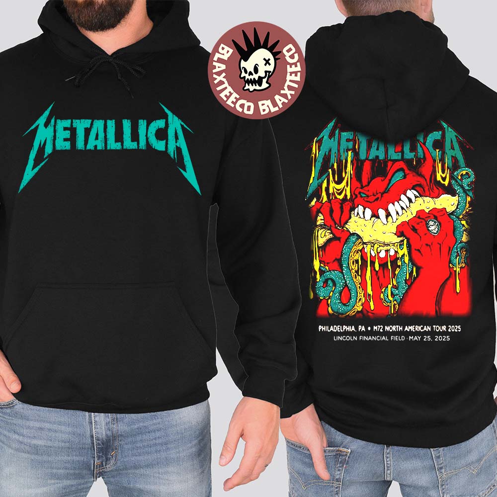 Metallica M72 Philly 2025 Night 2 Venue In - Adult & Kids T-Shirts, Sweatshirts & Hoodies apparel design preview 1
