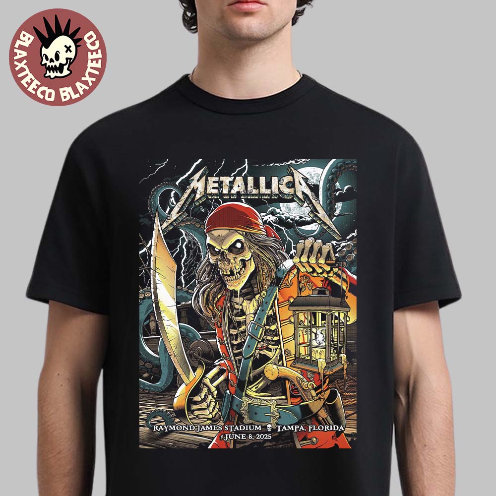 Metallica M72 Tampa 2025 Night 2 Venue Poster In - Adult & Kids T-Shirts, Sweatshirts & Hoodies apparel design preview 1