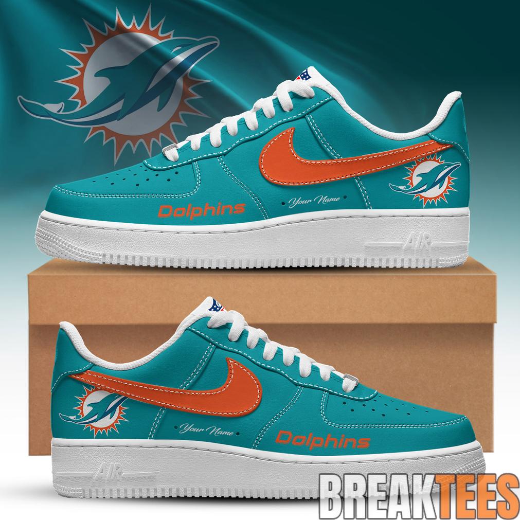 Miami Dolphins Special Heritage 2026 Custom AF1 - Adult & Kids T-Shirts, Sweatshirts & Hoodies apparel design preview 1