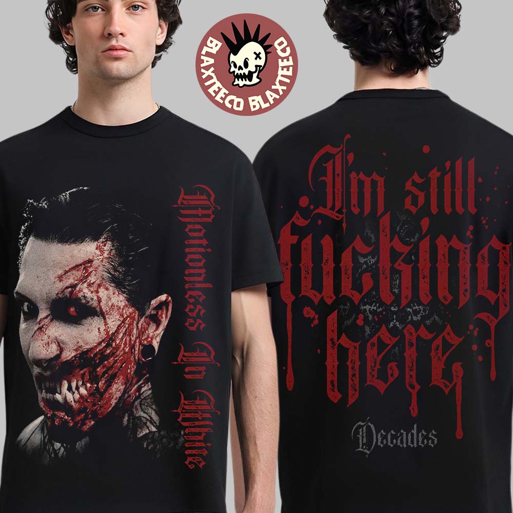 Motionless In White Decade Album Merch Cover I'm - Adult & Kids T-Shirts, Sweatshirts & Hoodies apparel design preview 1