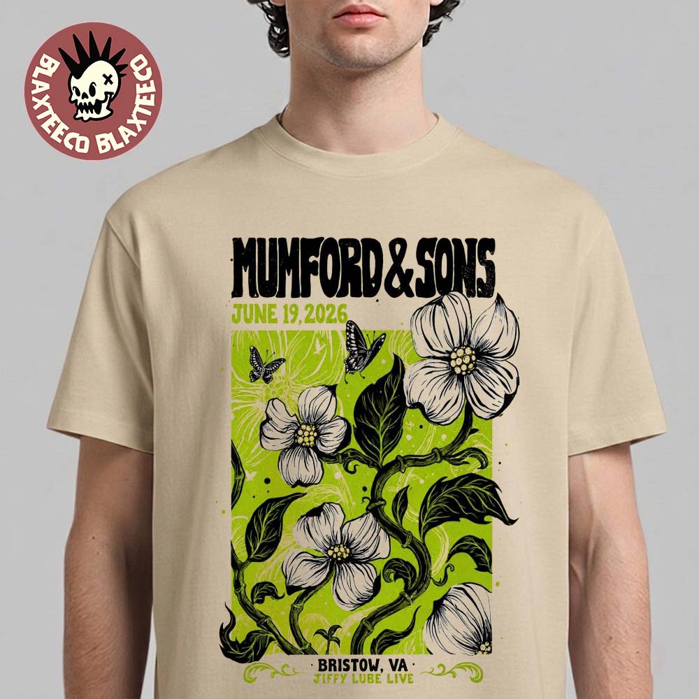 Mumford And Sons Bristow Virginia 2026 Tour Poster At - Adult & Kids T-Shirts, Sweatshirts & Hoodies apparel design preview 1
