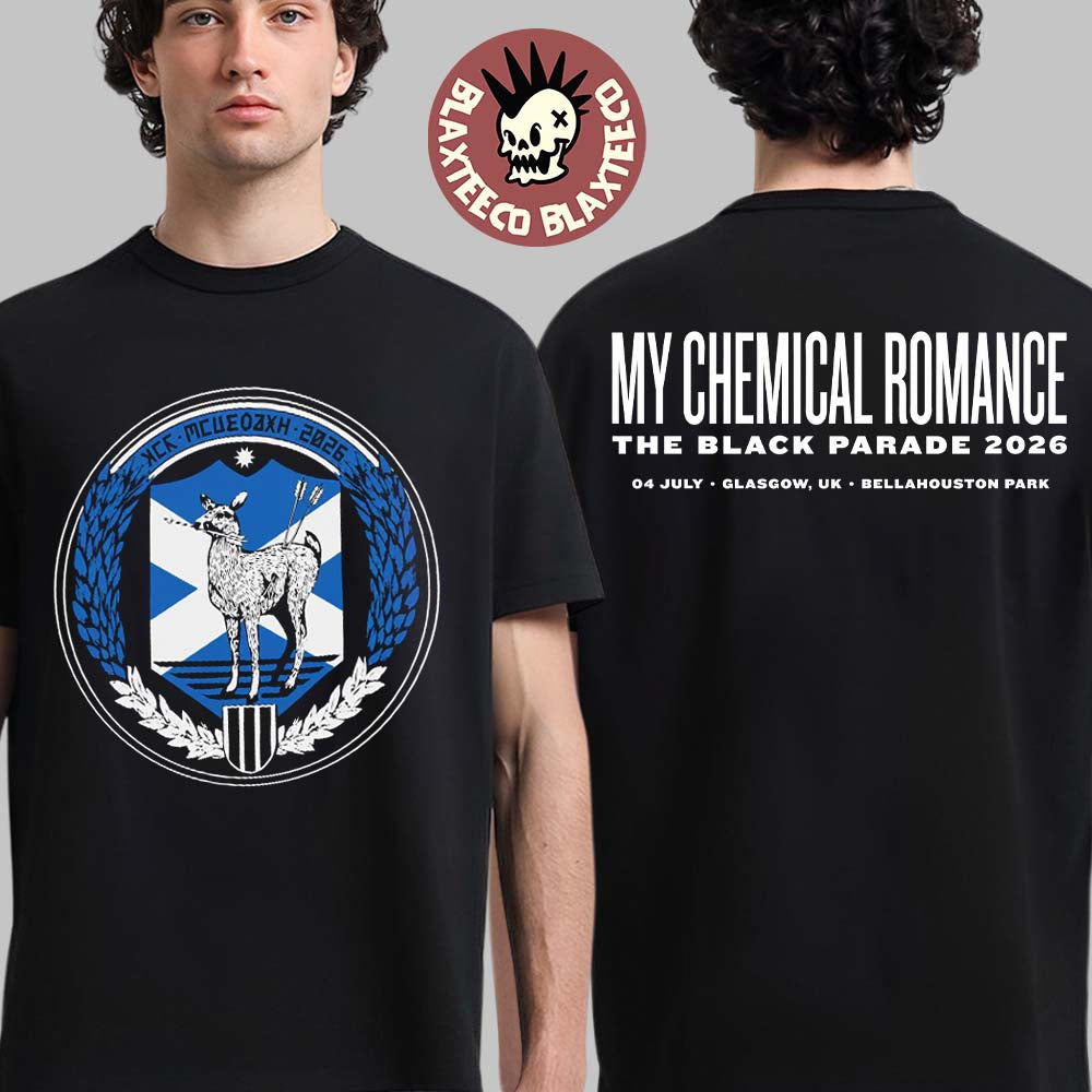 My Chemical Romance Glasgow UK 2026 Exclusive At - Adult & Kids T-Shirts, Sweatshirts & Hoodies apparel design preview 1