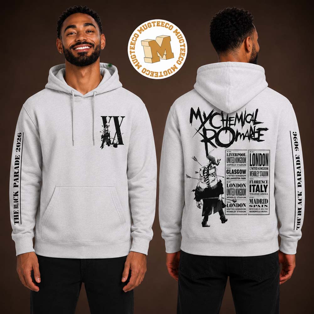 My Chemical Romance The Black Parade 2026 Tour EU And - Adult & Kids T-Shirts, Sweatshirts & Hoodies apparel design preview 1