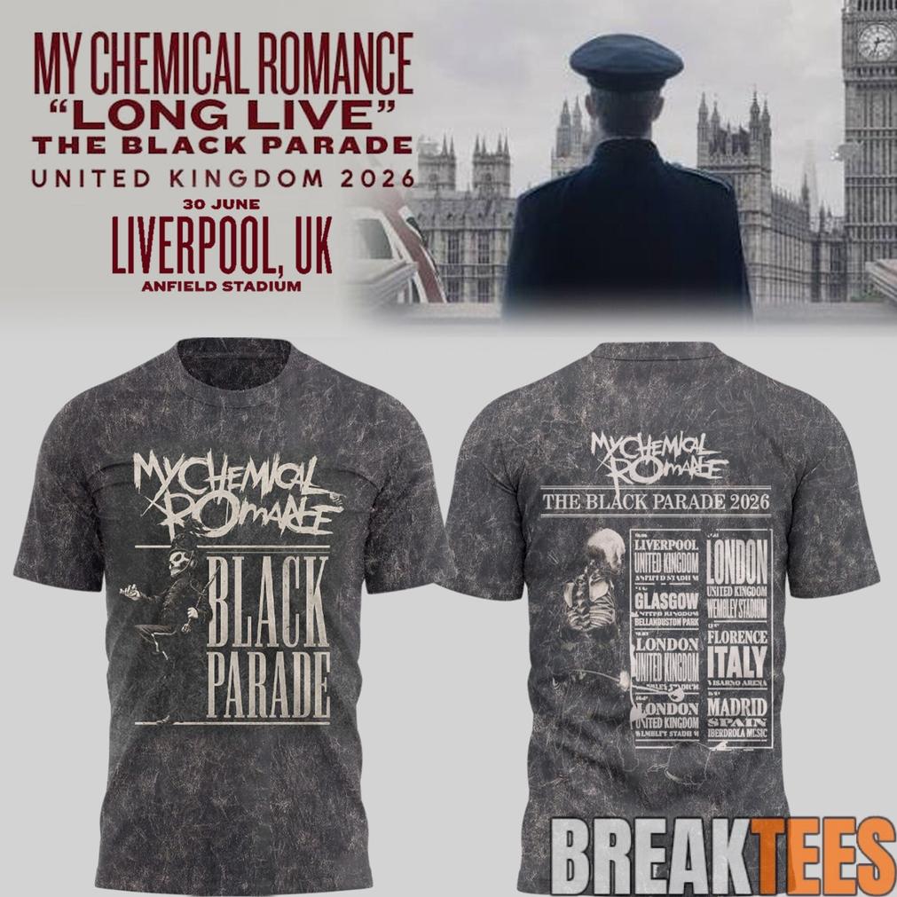 My Chemical Romance The Black Parade TOUR 2026 - Adult & Kids T-Shirts, Sweatshirts & Hoodies apparel design preview 1