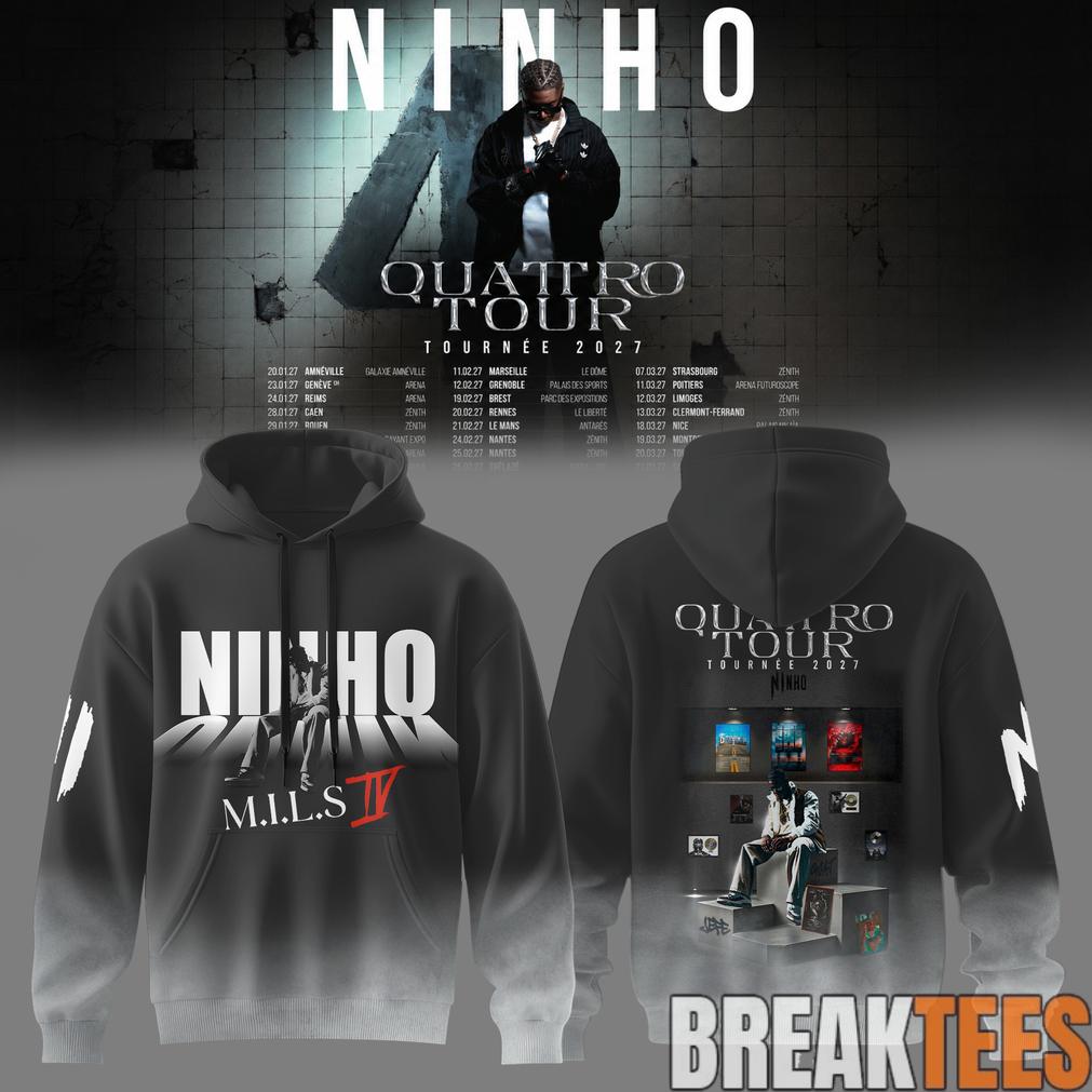 NINHO QUATTRO TOUR 2027 Special - Adult & Kids T-Shirts, Sweatshirts & Hoodies apparel design preview 1