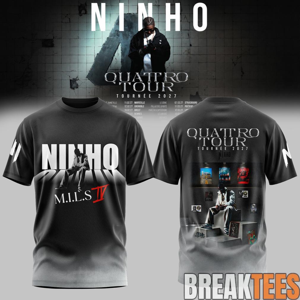 NINHO QUATTRO TOUR 2027 Special - Adult & Kids T-Shirts, Sweatshirts & Hoodies apparel design preview 1
