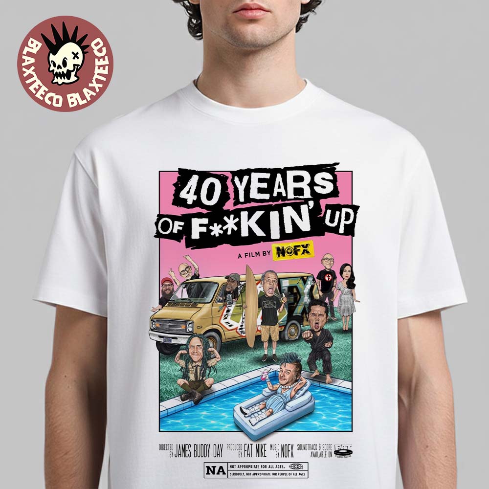 NOFX 40 Years Of Fucking Up A Film By - Adult & Kids T-Shirts, Sweatshirts & Hoodies apparel design preview 1