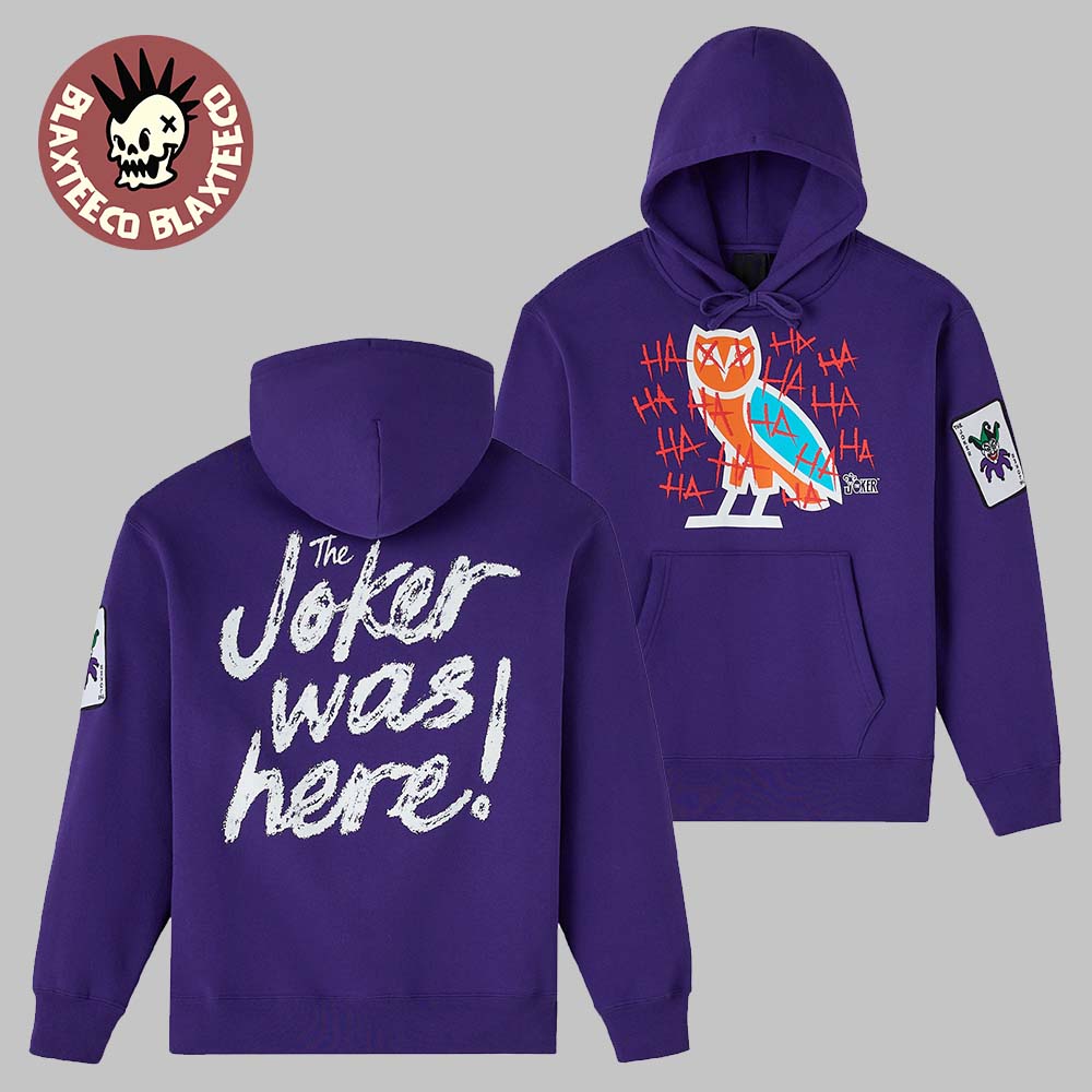 OVO X The Joker Defaced Was Here - Adult & Kids T-Shirts, Sweatshirts & Hoodies apparel design preview 1
