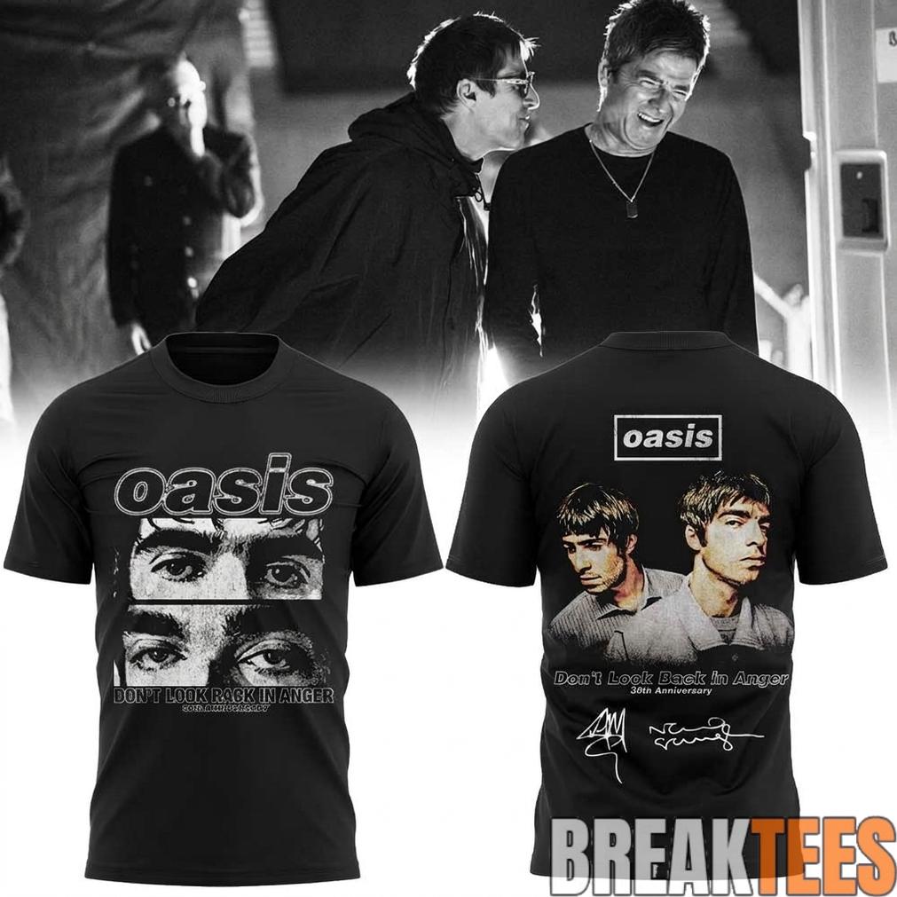 Oasis Don't Look Back in Anger 30th Signature Special - Adult & Kids T-Shirts, Sweatshirts & Hoodies apparel design preview 1