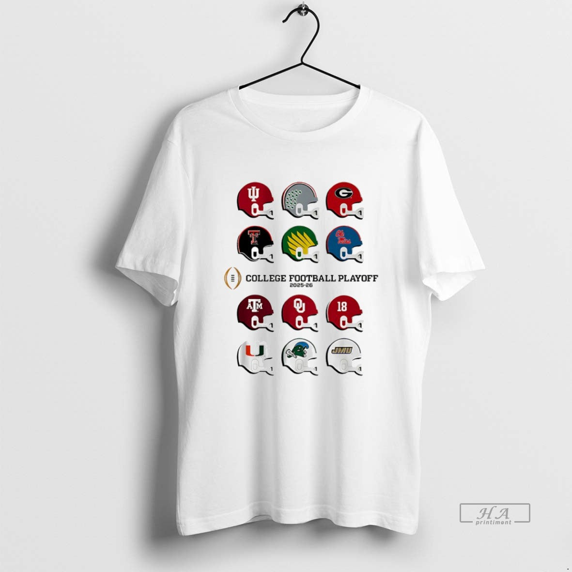 Official 2025 2026 College Football Playoff Field Toy - Adult & Kids T-Shirts, Sweatshirts & Hoodies apparel design preview 1