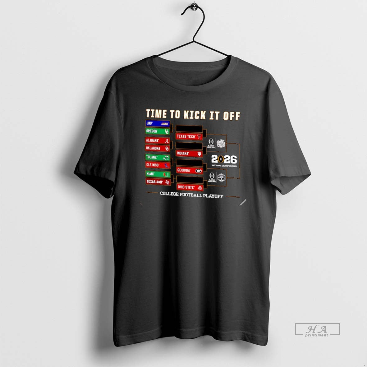 Official 2025 26 College Football Playoff Timje To - Adult & Kids T-Shirts, Sweatshirts & Hoodies apparel design preview 1