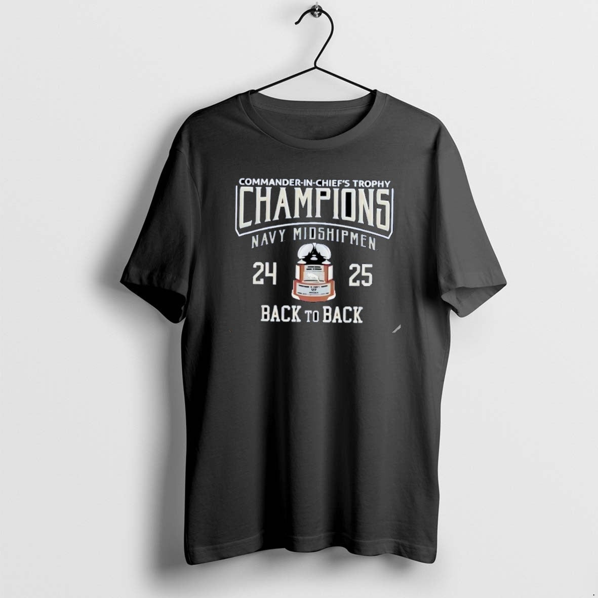 Official 2025 Commander In Chiefs Trophy Champions - Adult & Kids T-Shirts, Sweatshirts & Hoodies apparel design preview 1