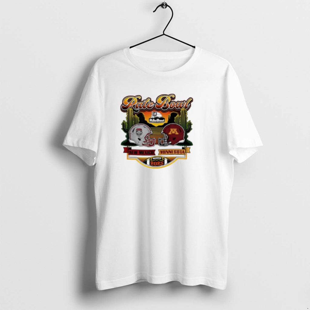 Official 2025 Rate Bowl Cactus Clash New Mexico Lobos - Adult & Kids T-Shirts, Sweatshirts & Hoodies apparel design preview 1