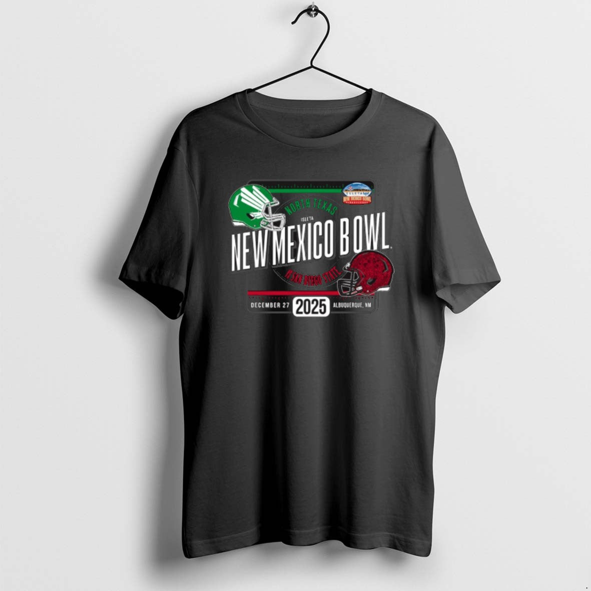Official 2025 Sdsu New Mexico Bowl North Texas Vs San - Adult & Kids T-Shirts, Sweatshirts & Hoodies apparel design preview 1