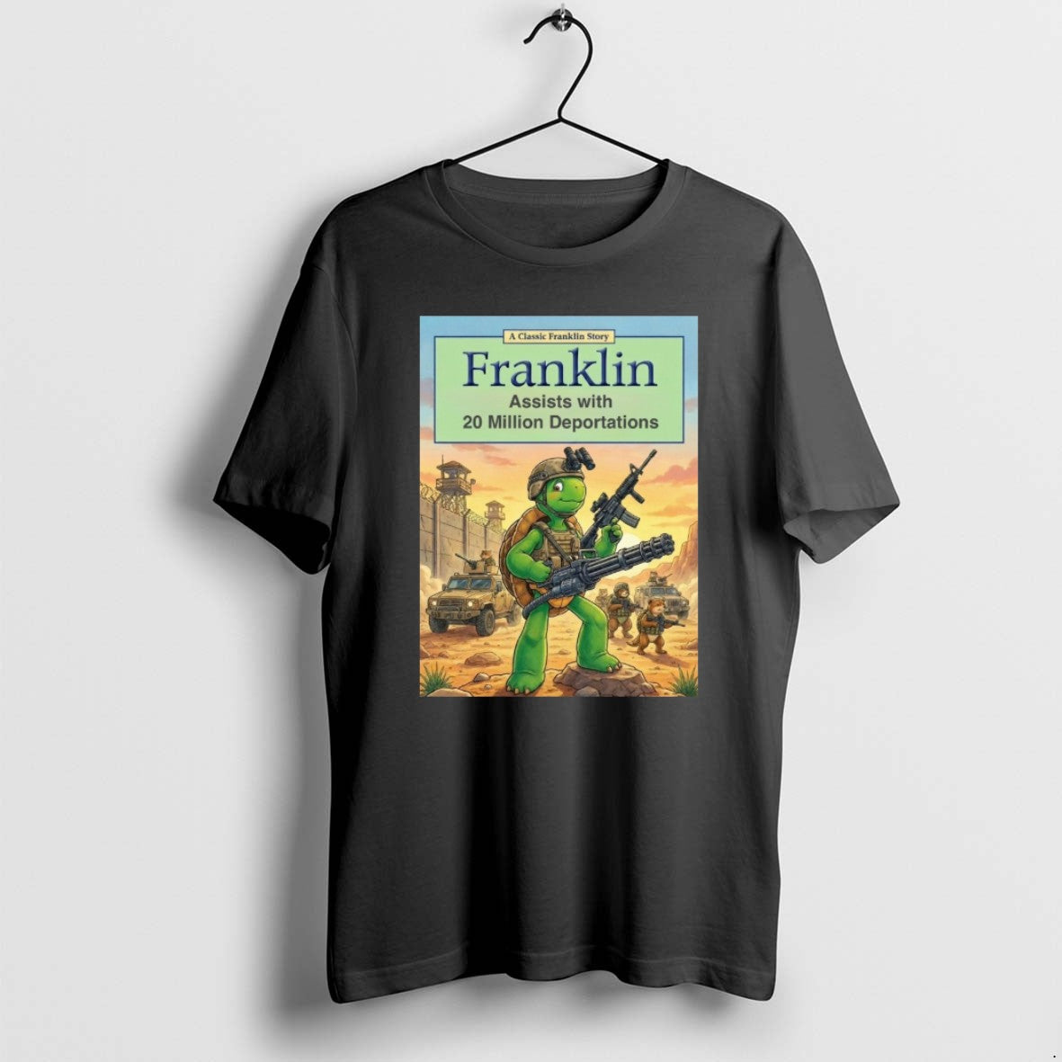 Official A Classic Franklin Story Assisting With 20 - Adult & Kids T-Shirts, Sweatshirts & Hoodies apparel design preview 1