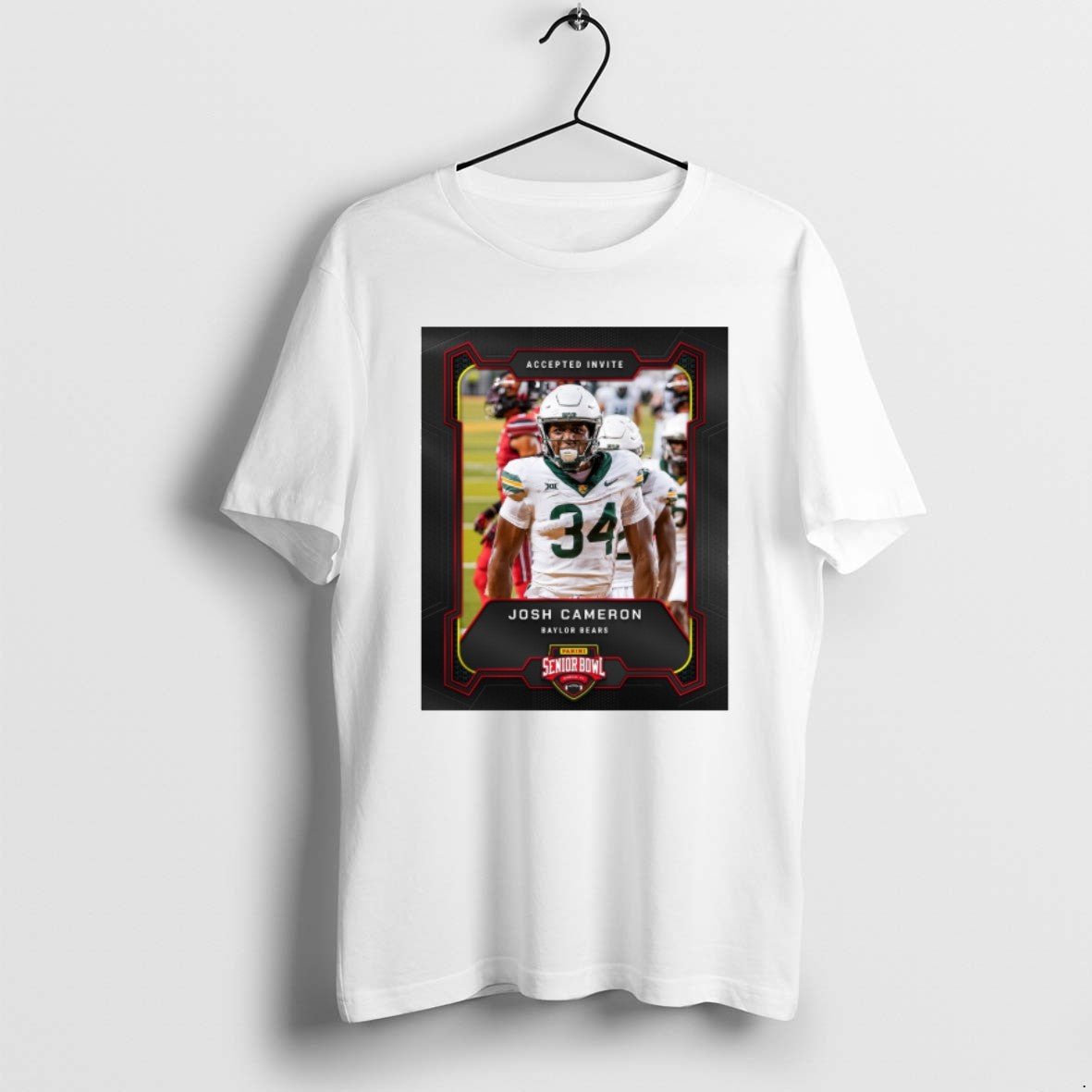 Official Accepted Invite Josh Cameron Baylor Bears - Adult & Kids T-Shirts, Sweatshirts & Hoodies apparel design preview 1