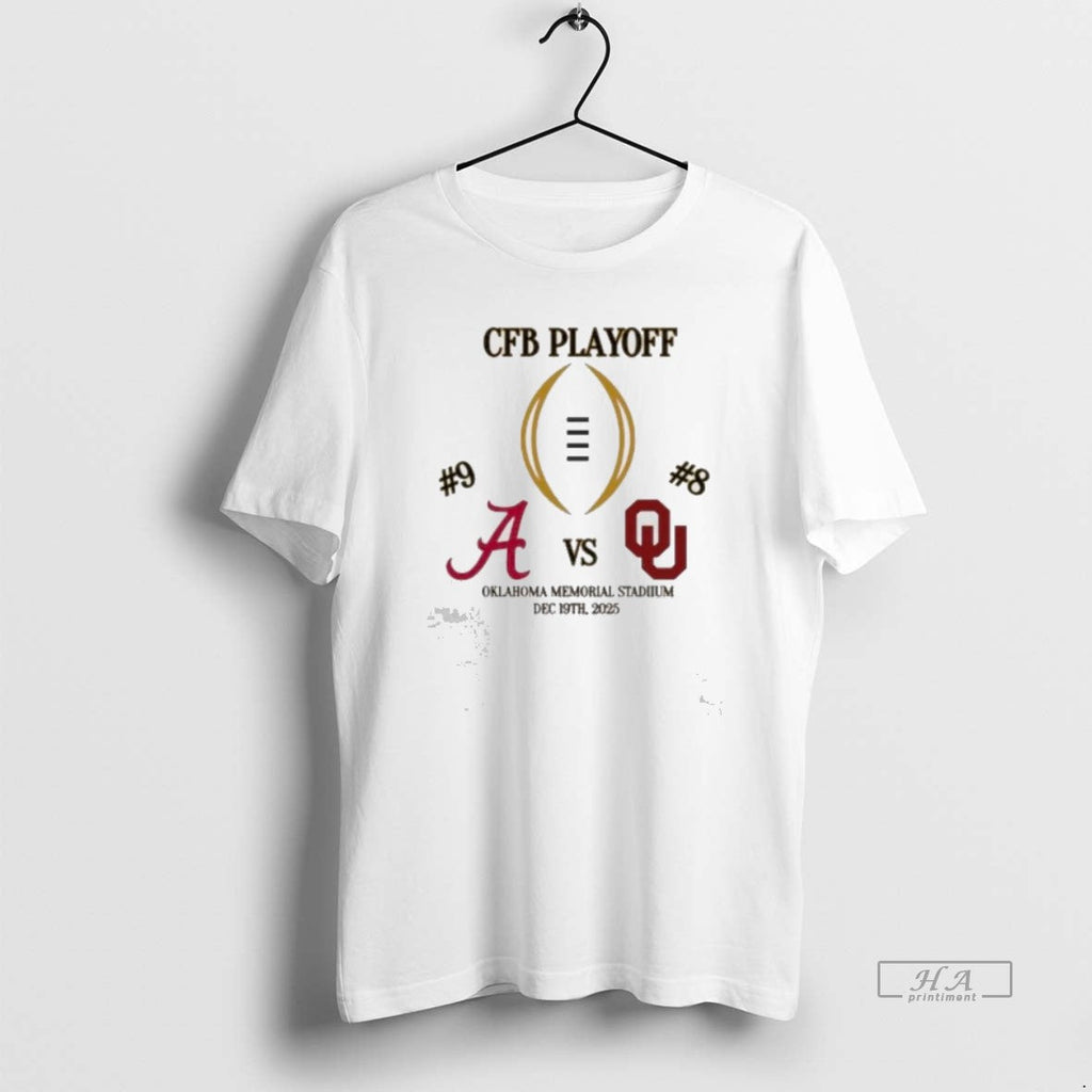 Official Alabama Vs Oklahoma Cfp Playoffs Memorial - Adult & Kids T-Shirts, Sweatshirts & Hoodies apparel design preview 1