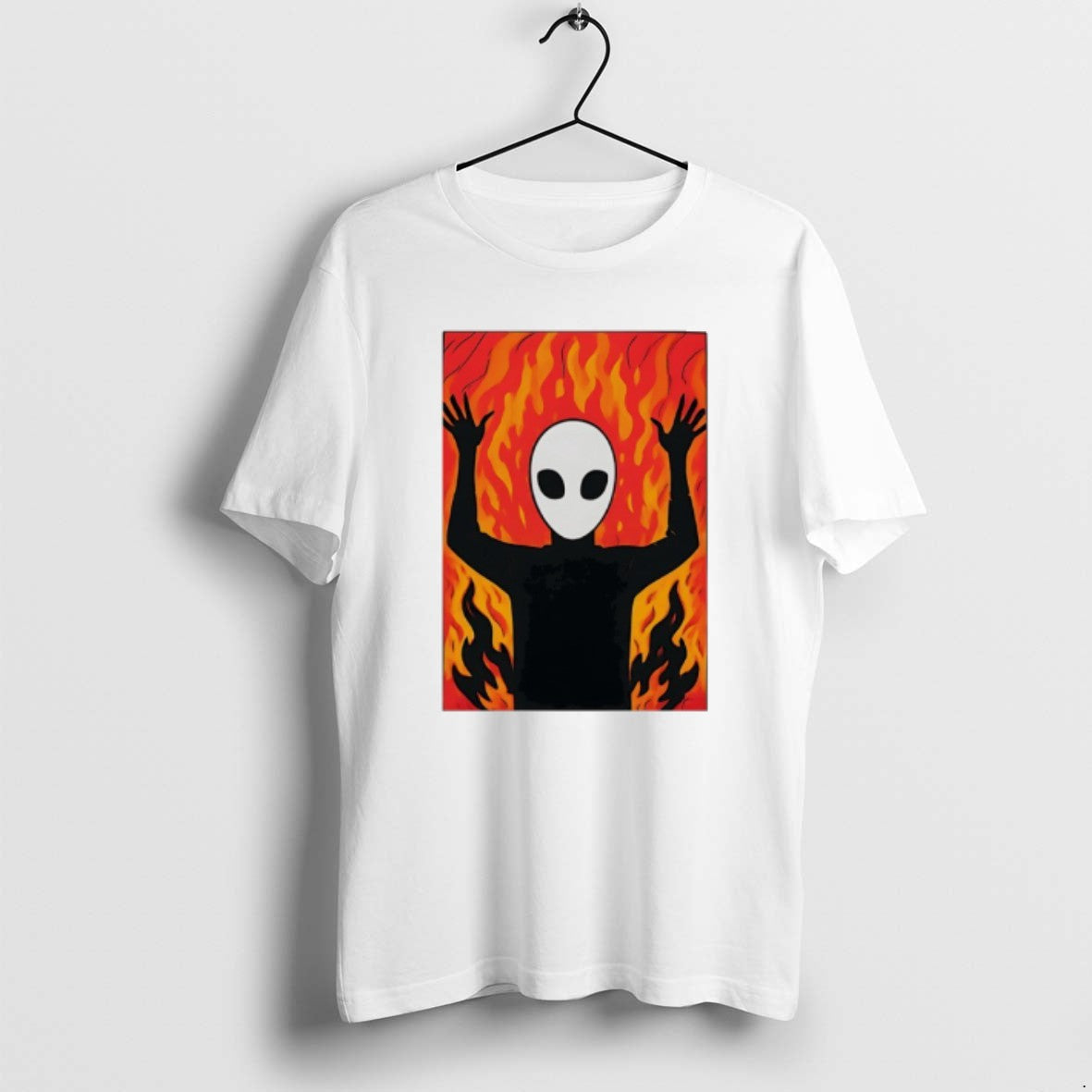 Official Alien Fire Meme - Adult & Kids T-Shirts, Sweatshirts & Hoodies apparel design preview 1