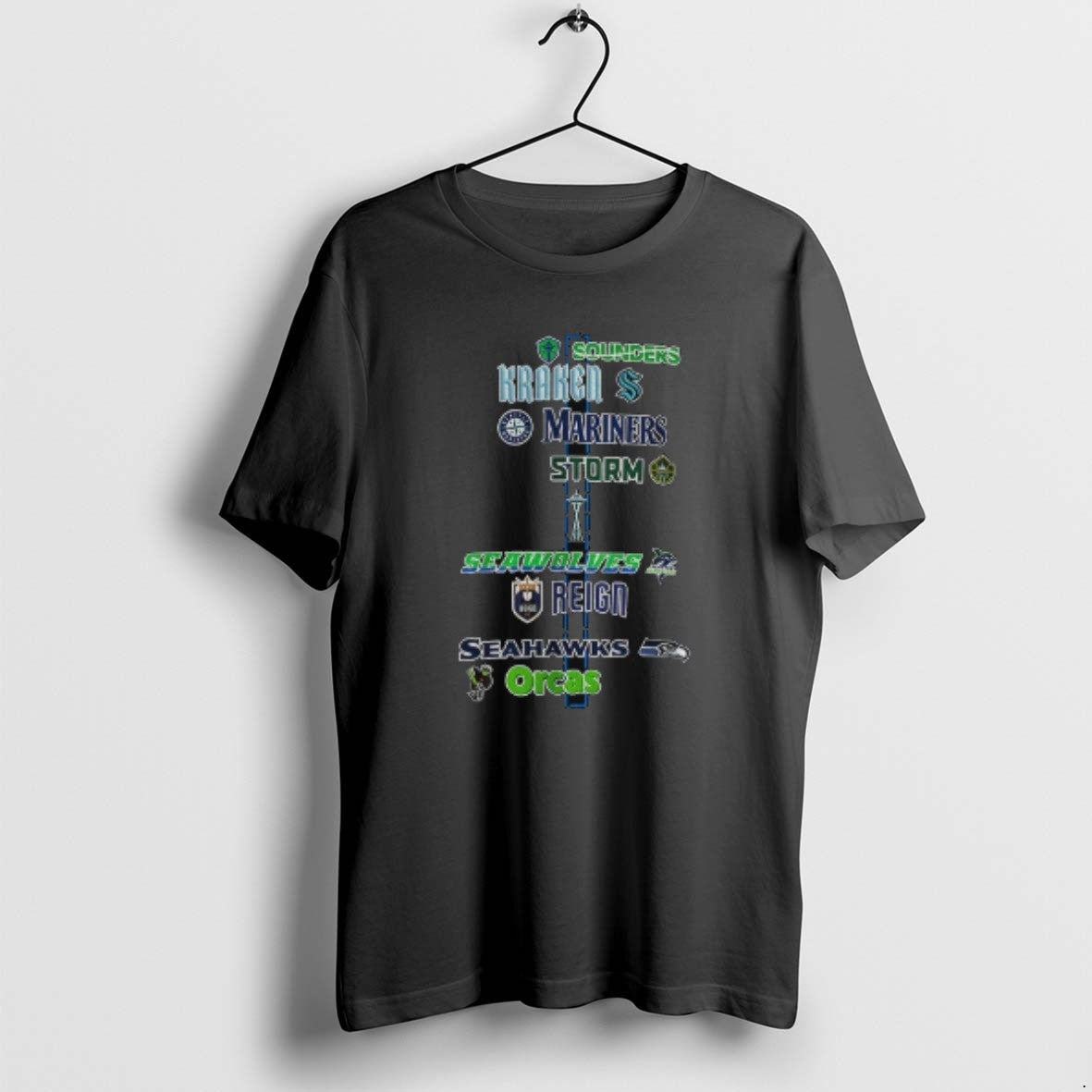 Official All Seattle Sports Team Sounders Kraken - Adult & Kids T-Shirts, Sweatshirts & Hoodies apparel design preview 1