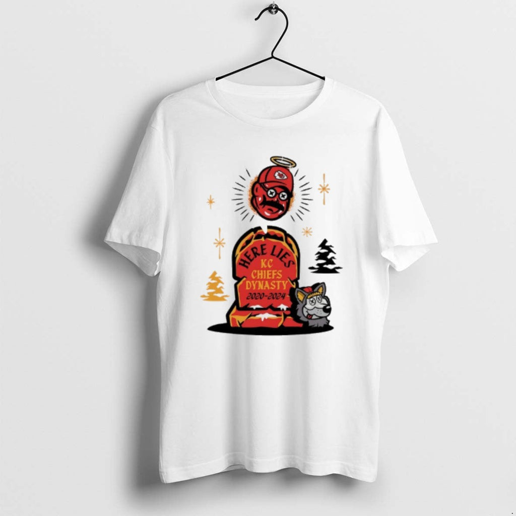 Official Andy Reid Here Lies Kc Chiefs Dynasty 2020 - Adult & Kids T-Shirts, Sweatshirts & Hoodies apparel design preview 1